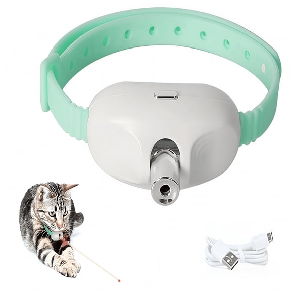 GASTROPOD Cat Toys,Interactive Laser Cat Toys for Indoor Cats,Usb Rechargeable Kitten Toy,Adjustable 9.113.4"(23-34Cm),2 Models&41 Adjust Angle,Automatic Cat Toy for Quest Fun Play Exercise(Green)