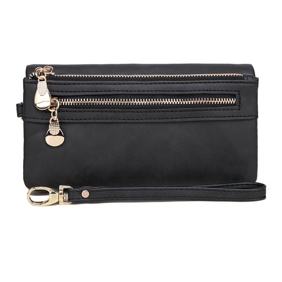 GASTROPOD Cell Phone Wallet for Women, PU Leather Case with Dual Zippers