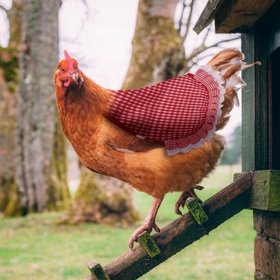 GASTROPOD Chicken Saddle for Hens with Larger Wing Cover & Adjustable Straps - Durable,Breathable Chicken Aprons for Hens Medium & Large Size - Stylish Protective Poultry Clothes