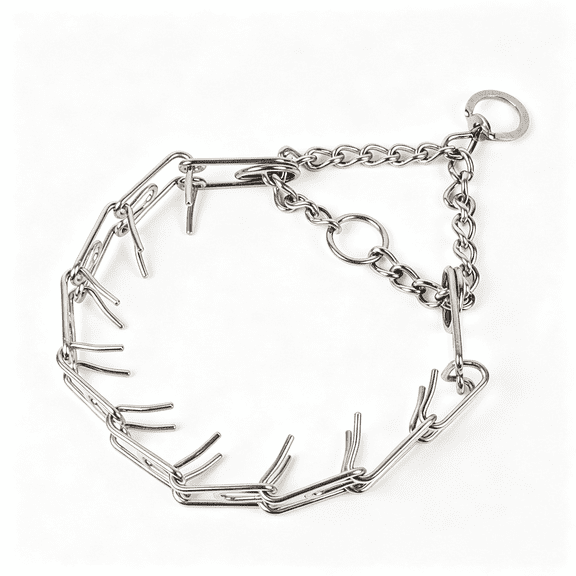 GASTROPOD Choker Prong/Pinch/Spike Chain Collar 20"For Dogs Up to 250 Lbs Durable Prong Collar