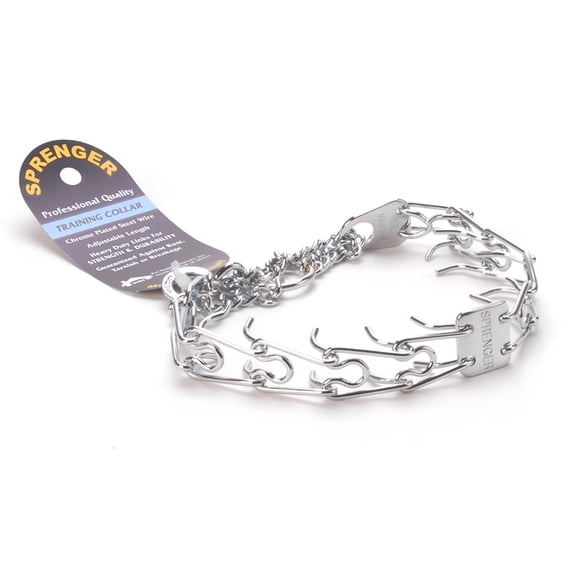 GASTROPOD Chrome Plated Prong Training Dog Collar, Prong Collar for Dogs, Training Collar for Small Dogs, Small 2.25 mm