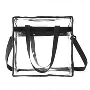 GASTROPOD Clear Bag,Chic Transparent Crossbody Bags,Large Capacity Design Womens Clear Bag,Black