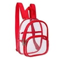thumbnail image 1 of GASTROPOD Clear Bag,Compact PVC Crossbody Bags,Womens Clear Bag for Stadium Events,Red, 1 of 2