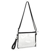 GASTROPOD Clear Bag,Efficient Transparent Crossbody Bags,Womens Clear Bag for Stadium Events,Black