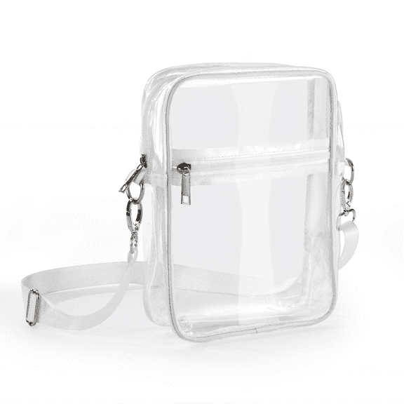 GASTROPOD Clear Bag,Versatile Transparent Crossbody Bags,Womens Clear Bag for Stadium Events,White