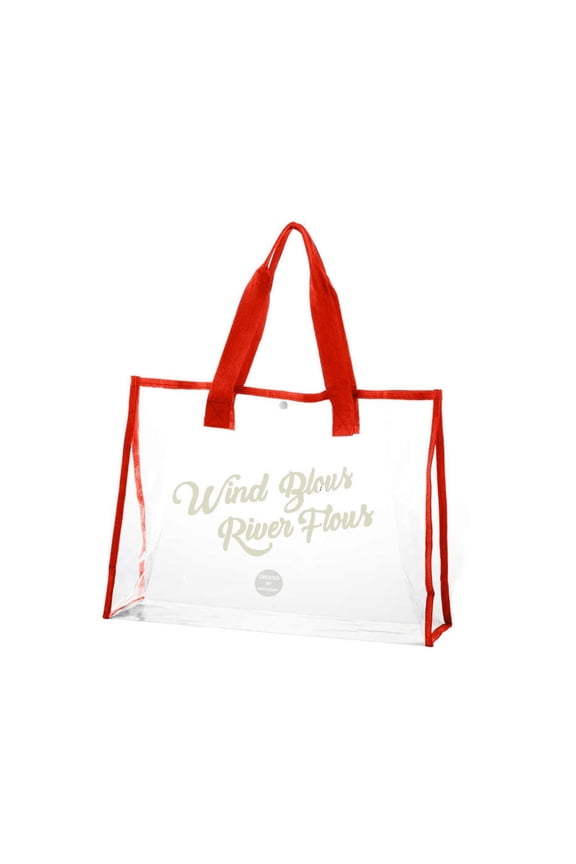 Clear Bag for Stadium Events, Beach Bags Waterproof Sandproof for Women, Portable Washable Tote Bag for Swim Pool & Outdoor Use