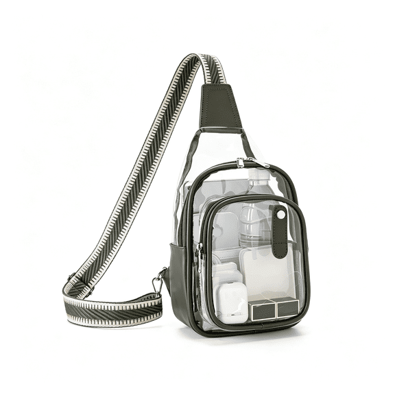 GASTROPOD Clear Bag for Stadium Events,Clear Purses for Women Stadium Crossbody Clear Fanny Pack for Women Concert Bag,Stylish Clear Crossbody Bag