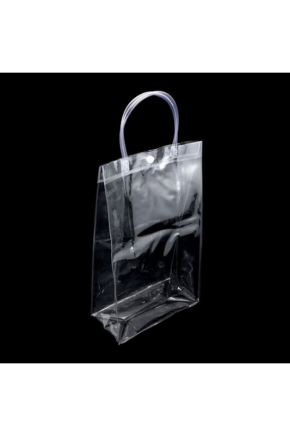 Clear Tote Bag PVC Transparent Shopping Bag Handbag Storage Gift Bag Case, Plastic Bag