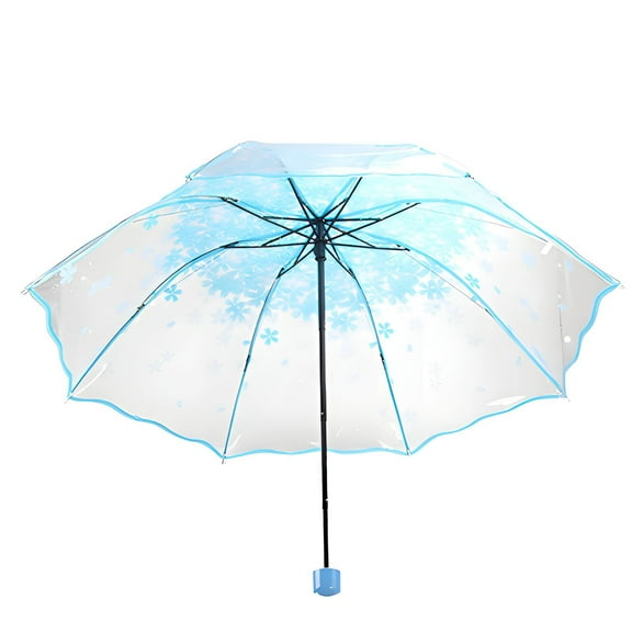 GASTROPOD Clear Umbrella,Windproof Rib Structure Clear Umbrella for Women,Flexible Frame Design Umbrella for Women,Style4