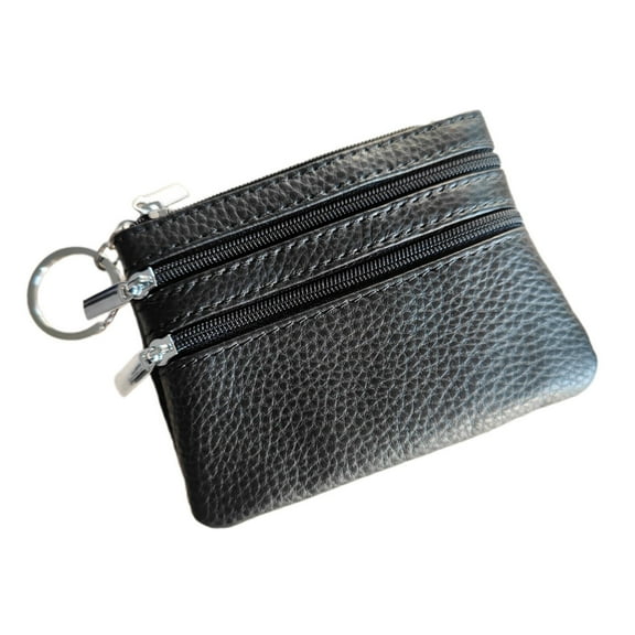 GASTROPOD Coin Purse,Functional Card Holder with Three Zippered Compartments,Compact Small Purse