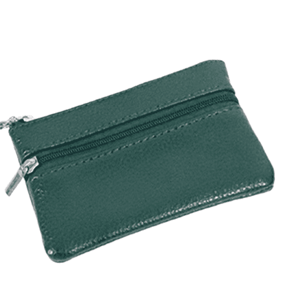 GASTROPOD Coin Purse,Sleek PU Leather Card Holder Organizer,Chic Compact Womens Purse Featuring Custom Hardware Accents