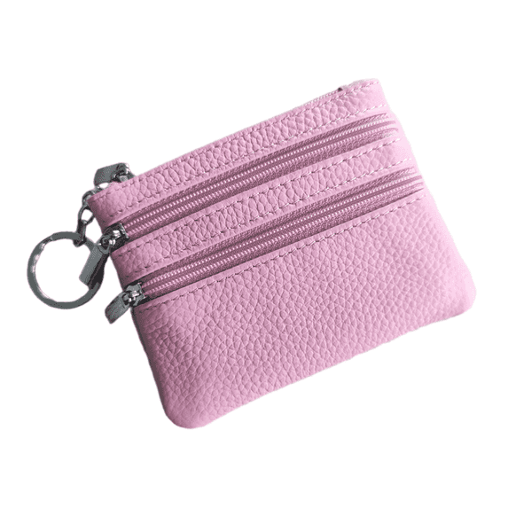 GASTROPOD Coin Purse,Three Zippered Compartments Card Holder,Minimalist Eco-friendly PU Leather Small Purse