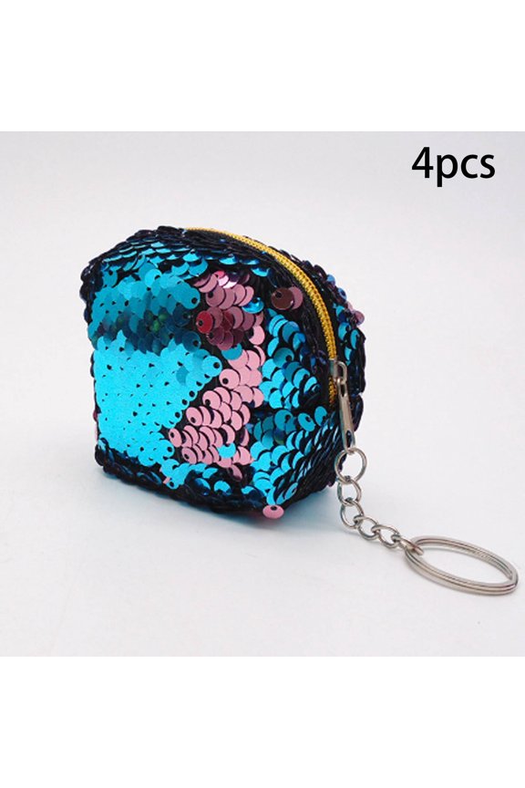 Coin Purse,Versatile Flip Design Handbags for Women,Attractive Sequin Overlay Slim Wallet,Perfect for Small Wallet Lovers
