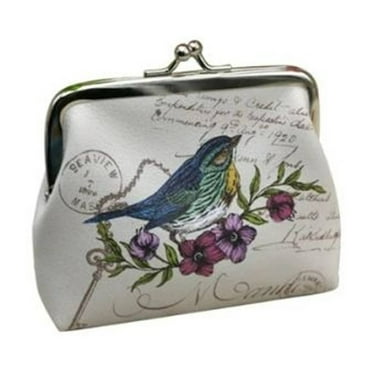 GASTROPOD Coin Purse for Women,Kiss Lock Closure Coin Pouch,RFID Blocking Technology Change Purse for Everyday Essentials
