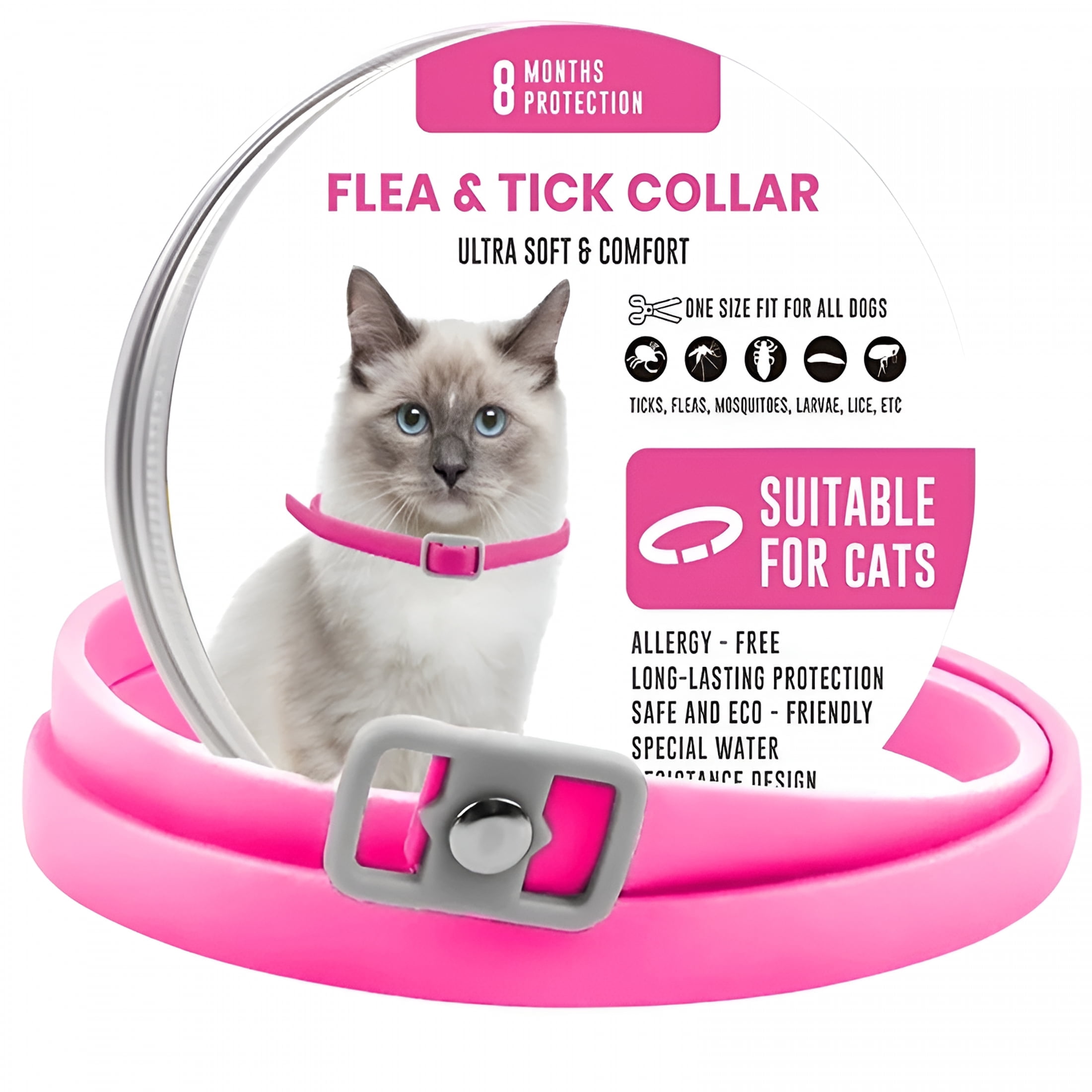 Calming Cat Anxiety Relief Wearable Reference: Gastropod Collar Cat Adjustable Calming Collars Calming Collar For Cats