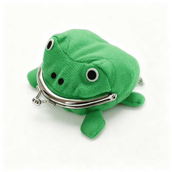GASTROPOD Cosplay Anime Frog Coin Purse Cute Pouch Wallet Small Money Bag Plush Purse Funny Frog Key Usb Driver Lipstick Birthday Gift Childrens Kids Anime Lovers