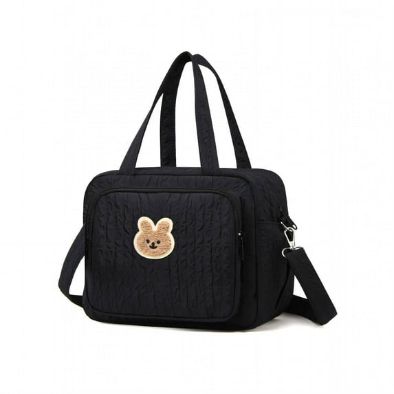 GASTROPOD Crossbody Bags for Women Nylon Tote Bag Mom Hospital Bag Ultralight Handbags Heat Preservation Bags for Women Cute Accessories Shoulder Bag 24x14x20cm,Black