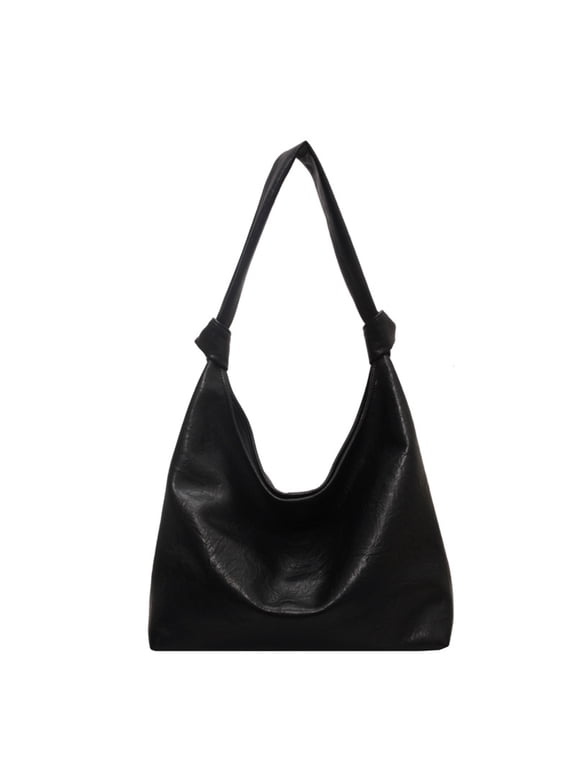 Crossbody Bags for Women,Soft Luxe Leather Black Crossbody Purse for Women,Smooth Comfortable Touch Shoulder Purse,Black-Black Crossbody Bags for Women