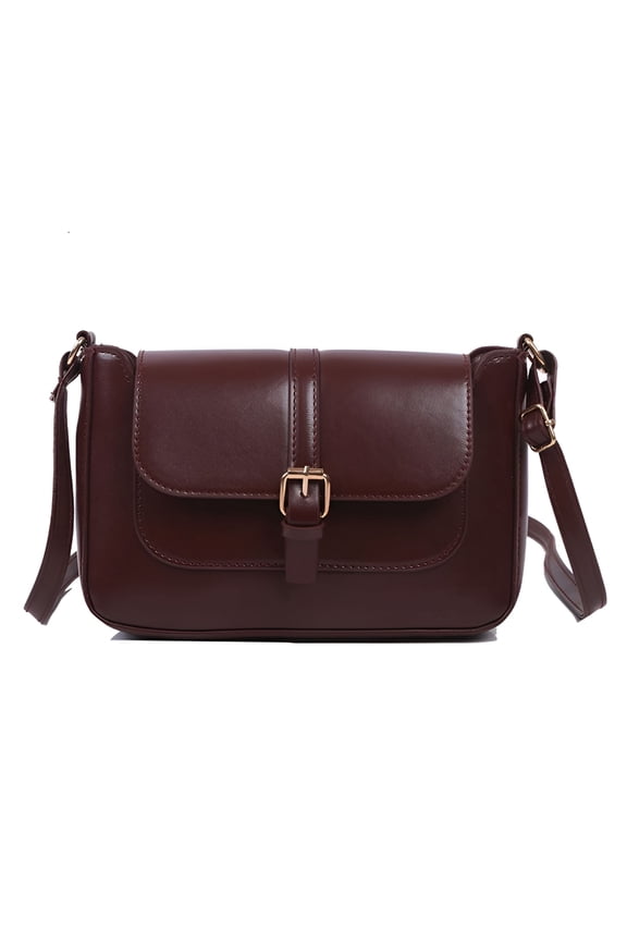Crossbody Bags for Women Small Over the Shoulder Crossbody Handbags,Over the Shoulder Bags for Women, Leather, Dark Brown