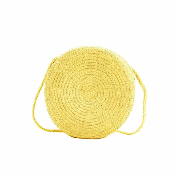 GASTROPOD Crossbody Bags for Women Straw Weaving Messenger Bag Versatile Bags for Women Fashionable Purse 16x6cm,Yellow