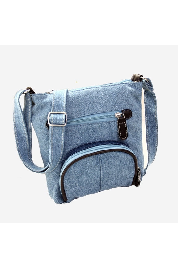 Crossbody Bags for Women,Vertical Rectangular Type Purses for Women,Zippered Hidden Pocket Shoulder Bag,Blue