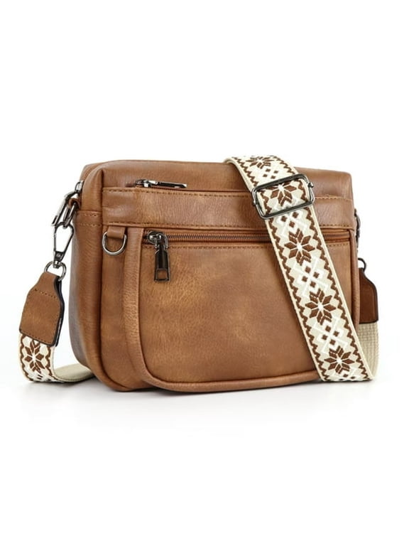 Crossbody Purses for Women,Vegan Leather Crossbody Bags,Cell Phone Camera Shoulder Handbags with Card Slots
