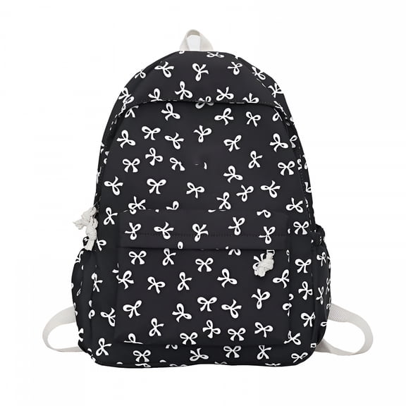 GASTROPOD Cute Bows Backpack Aesthetic Backpack for Women Preppy Kawaii Backpack Nylon Laptop Bag Travel Backpack