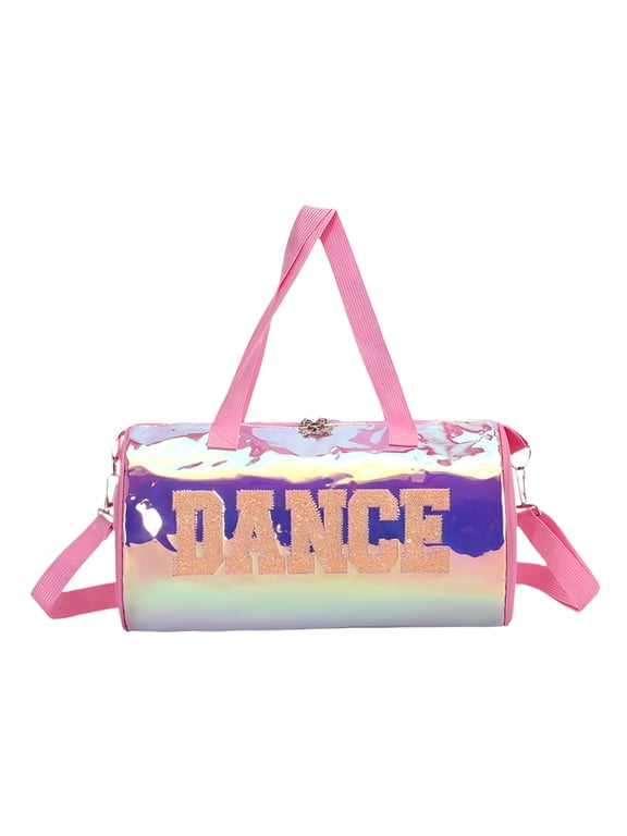 Dance Bag Dance Accessories Multipurpose Kids Toy Storage Bag Travel Bag Handbag Dance Bag for Girls Pink