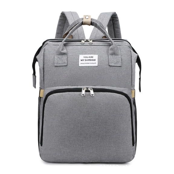 GASTROPOD Diaper Bag Backpack,Large Waterproof Baby Bag for Mom with Changing Pad,Usb Charging Port,Gray