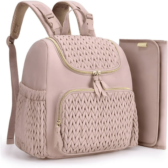 GASTROPOD Diaper Bag Small Diaper Backpack Stylish Baby Backpacks Travel Mini Maternity Bags with Insulated Pockets, Changing Pad, Stroller Straps
