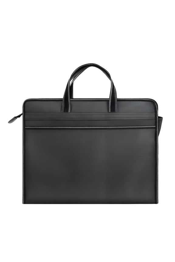 Document Bag Briefcase, Waterproof File Bag, Portable Notary Bag with Handle, Lightweight File Tote for Business, Files, Laptop, Document Storage Handbag