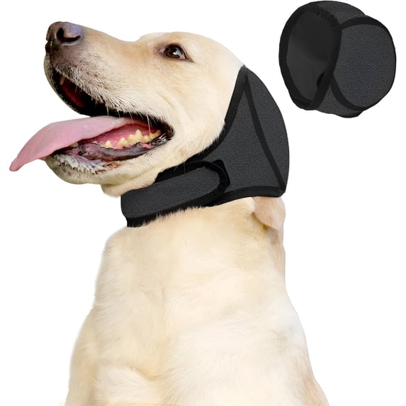 GASTROPOD Dog Calming Hoodie with Noise Protection and Waterproof Ear Covers – Anxiety Relief Ear Wraps for Fireworks, Bathing, Surgery, Swimming – Adjustable Headband for Small to Large Dogs