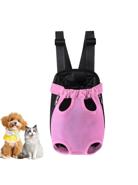 Dog Carrier Backpack,Adjustable Puppy Front Carrier Backpack,Ventilated Dog Chest Carrier for Hiking Camping Travel,Sling Bag for Small Medium Dog Cat Rabbit Puppies,Suit 14-18.7 Lbs (Xl)