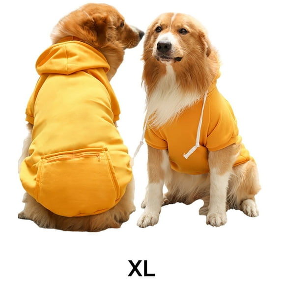 GASTROPOD Dog Clothes,Chest and Back Straps Dog Jacket,Stable Fit Dog Accessories,Yellow,XL