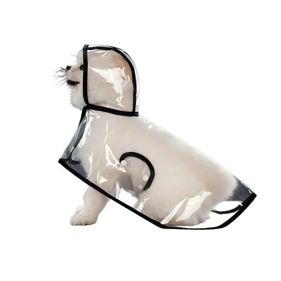 GASTROPOD Dog Clothes,Plastics Dog Clothes for Small Dogs,Hooded Design Puppy Clothes,black,L