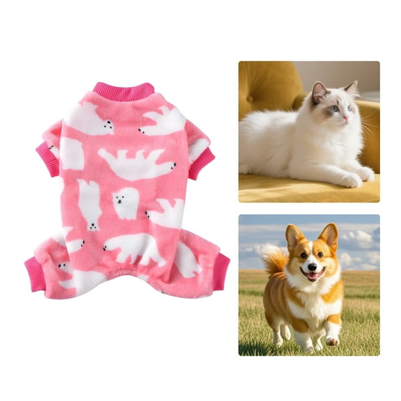 GASTROPOD Dog Clothes,Polyester Dog Clothes for Small Dogs,Freedom of Movement Puppy Clothes,Pink,L