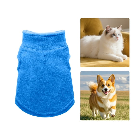 GASTROPOD Dog Clothes,Polyester Dog Clothes for Small Dogs,Keep Warm Puppy Clothes,Blue,S