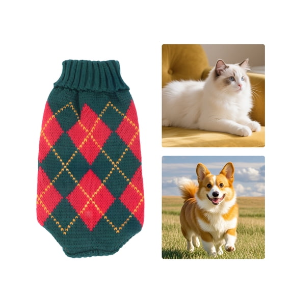 GASTROPOD Dog Clothes,Polyester Dog Clothes for Small Dogs,Keep Warm Puppy Clothes,Green,L