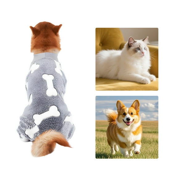 GASTROPOD Dog Clothes,Polyester Dog Clothes for Small Dogs,Polyester Puppy Clothes,Gray,M