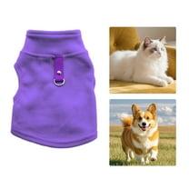 GASTROPOD Dog Clothes,Polyester Dog Clothes for Small Dogs,Solid Color Design Puppy Clothes,Purple,M