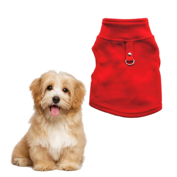 GASTROPOD Dog Clothes,Polyester Dog Clothes for Small Dogs,Solid Color Design Puppy Clothes,Red,L