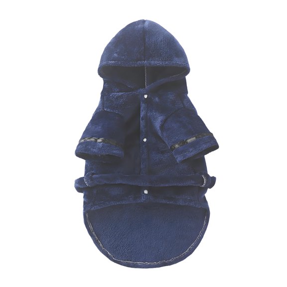 GASTROPOD Dog Clothes,Polyester Dog Clothes for Small Dogs,Warm Sleeping Robe Puppy Clothes,Blue,M