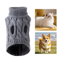 GASTROPOD Dog Clothes,Polyester Dog Clothes for Small Dogs,Weaving Design Puppy Clothes,Gray,S