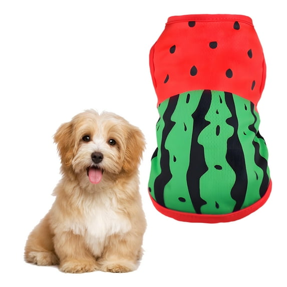 GASTROPOD Dog Clothes,Polyester Puppy Clothes,Cartoon Design Dog Shirts,Red,XL