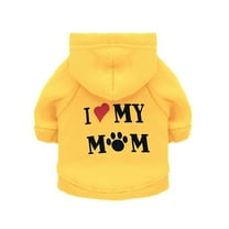 GASTROPOD Dog Clothes,Warmth for Autumn Dog Jacket,Fleece Fabric Dog Accessories,Yellow,XS