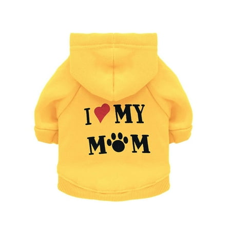 GASTROPOD Dog Clothes,Warmth for Autumn Dog Jacket,Fleece Fabric Dog Accessories,Yellow,XS