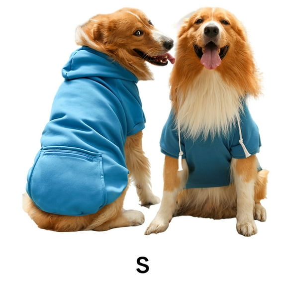 GASTROPOD Dog Clothes,Zipper Pocket Dog Jacket,Practical Design Dog Accessories,Blue,S