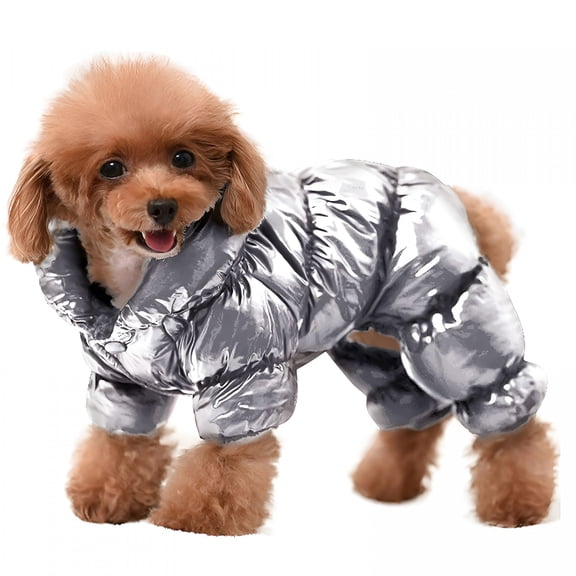 GASTROPOD Dog Coat, Waterproof Dog Jacket for Winter, Fullbody Dog Coats Snowsuit, Windproof Puppy Down Jacket Coat, Fleece Winter Vest for Dogs, Cold Weather Dog Coats for Small Dogs
