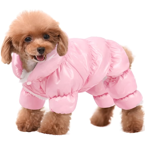 GASTROPOD Dog Coat, Waterproof Dog Jacket for Winter, Fullbody Dog Coats Snowsuit, Windproof Puppy Down Jacket Coat, Fleece Winter Vest for Dogs, Cold Weather Dog Coats for Small Dogs