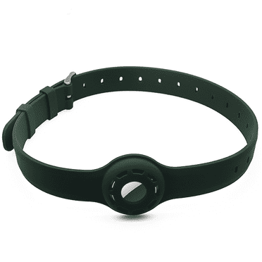 GASTROPOD Dog Collar Airtag Holder,Adjustable Soft Silicone Pet Collar for Small and Medium Dogs and Kittens,Reflective Training Dog Collar
